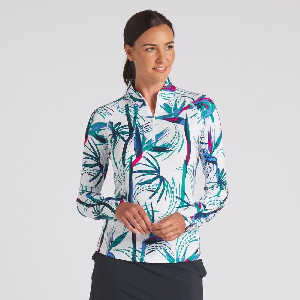 Puma Women's YouV Paradise Golf 1/4 Zip size medium